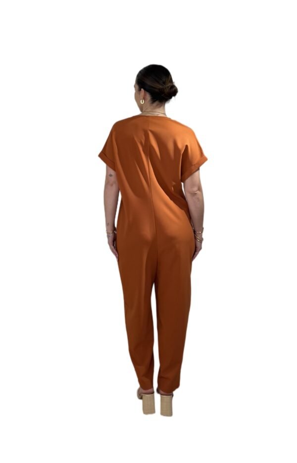 Jumpsuit Lio/New Age oλόσωμη φόρμα καμένο πορτοκαλί - Image 2
