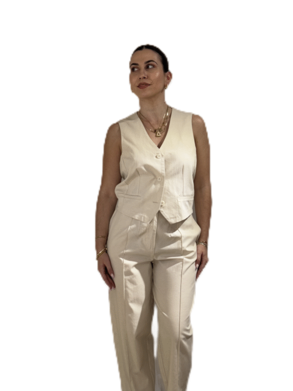 Kim pants/New Age παντελόνι εκρού