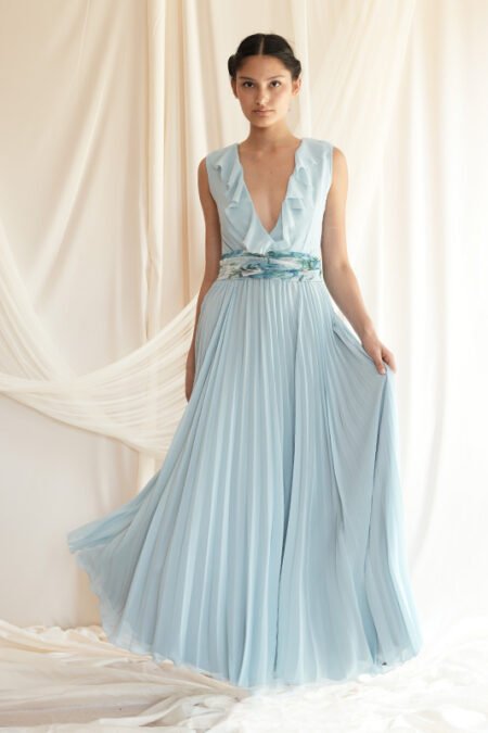 lou dress in light blue/Madame Shoushou φόρεμα