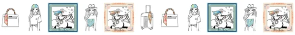 Focale Scarf [Baby Pink]/Hemithea φουλάρι - Image 5