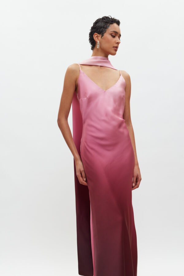 Calista dress ompre pink cherrt/ mix match φόρεμα - Image 5
