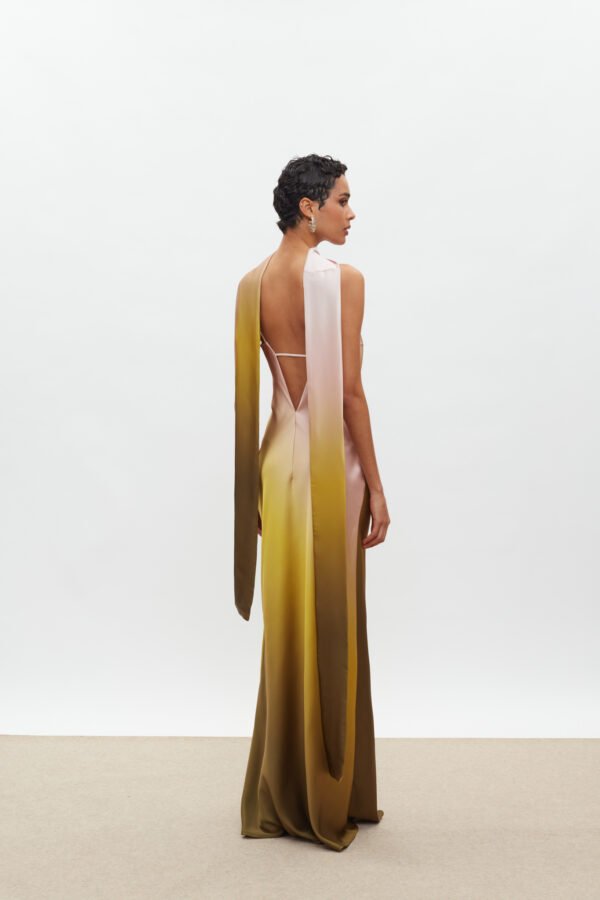 Calista dress ompre olive pink / mix match φόρεμα - Image 3