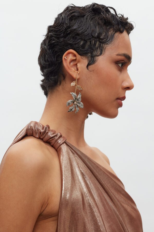 Margot dress metallic bronze /Mix match φόρεμα - Image 3