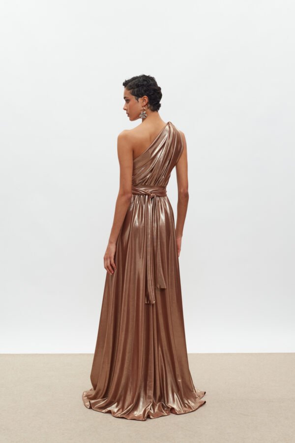 Margot dress metallic bronze /Mix match φόρεμα - Image 2