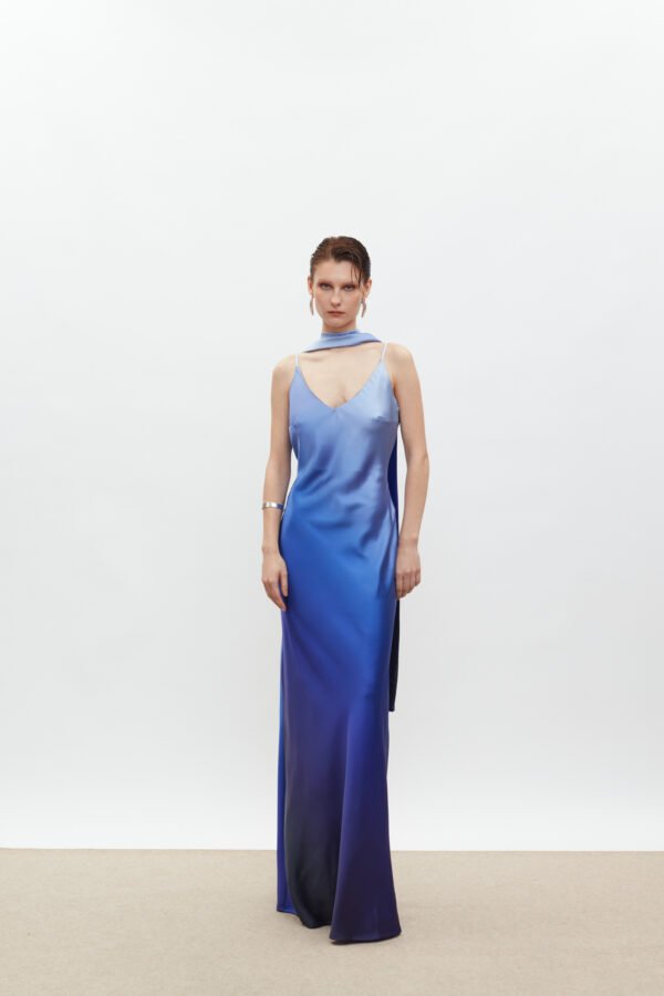 Calista dress ompre indigo blue / mix match φόρεμα