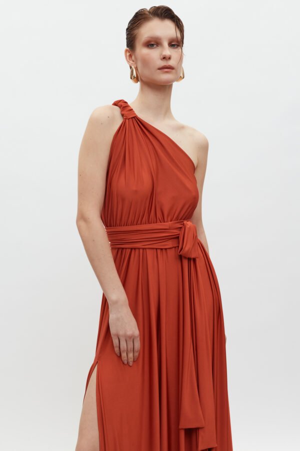 Margot dress terracotta /Mix match φόρεμα - Image 3
