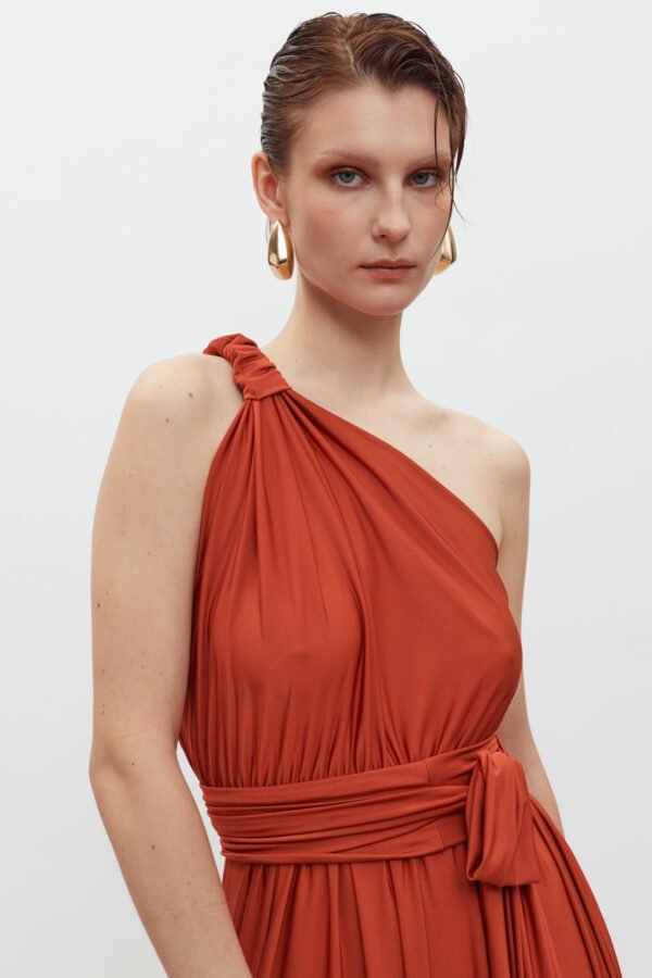 Margot dress terracotta /Mix match φόρεμα - Image 2