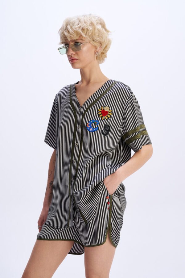 Black and white striped shirt / C9 ποκάμισο - Image 4