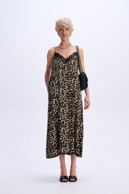 Leopard maxi slip dress/  C9 φορεμα