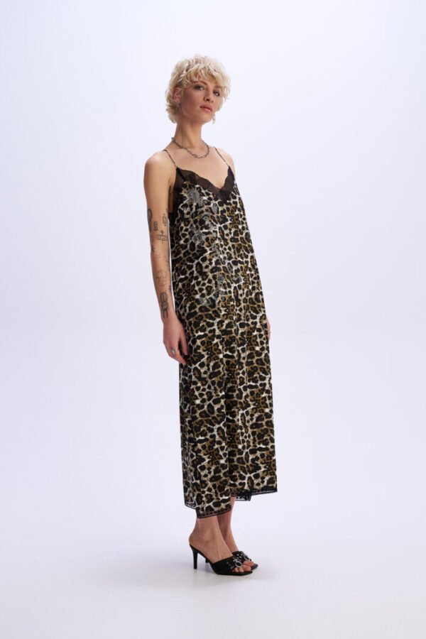 Leopard maxi slip dress/  C9 φορεμα - Image 5