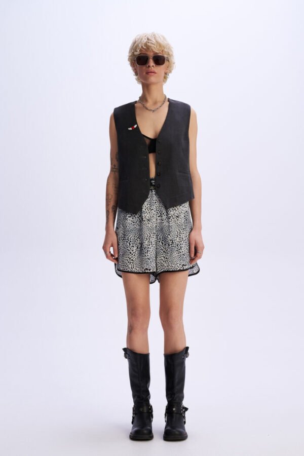 White shorts with leopard/C9 σορτσ