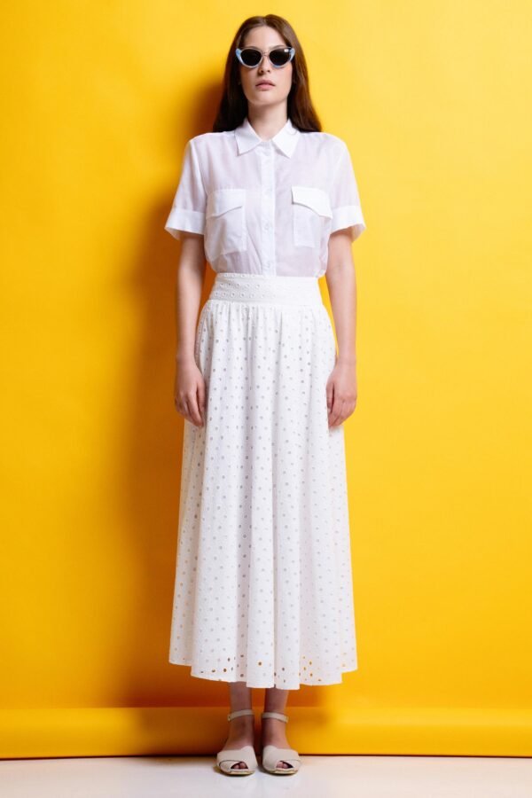 Elis shirt white/mamoush πουκάμισο