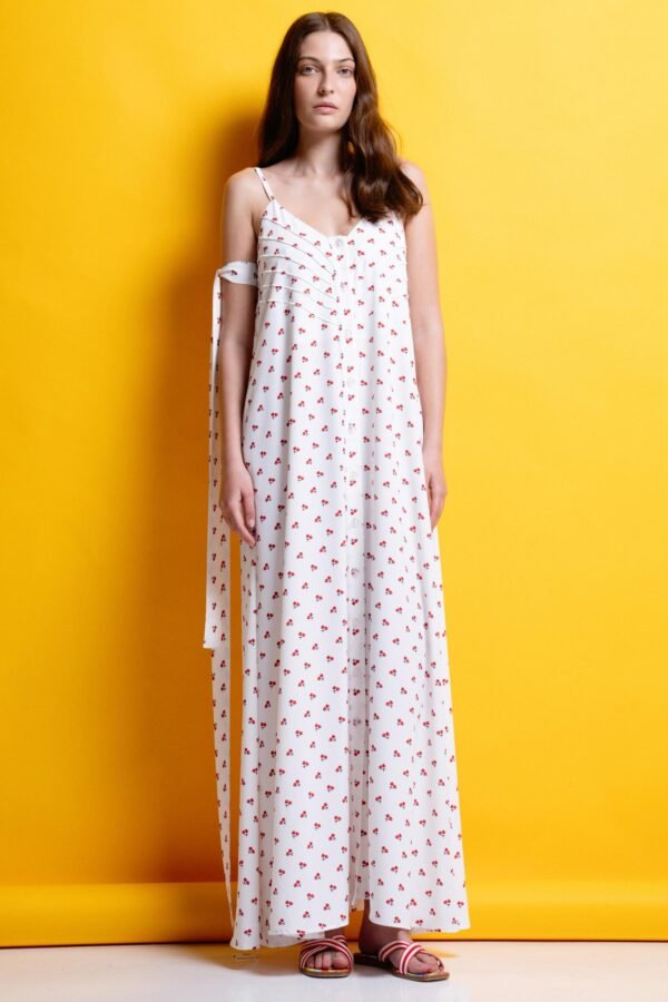 Calliope maxi dress (white cherry)/Mamoush φόρεμα - Image 2