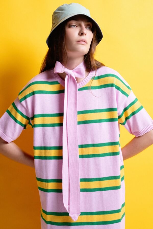 Bella dress pink /Mamoush φόρεμα - Image 3