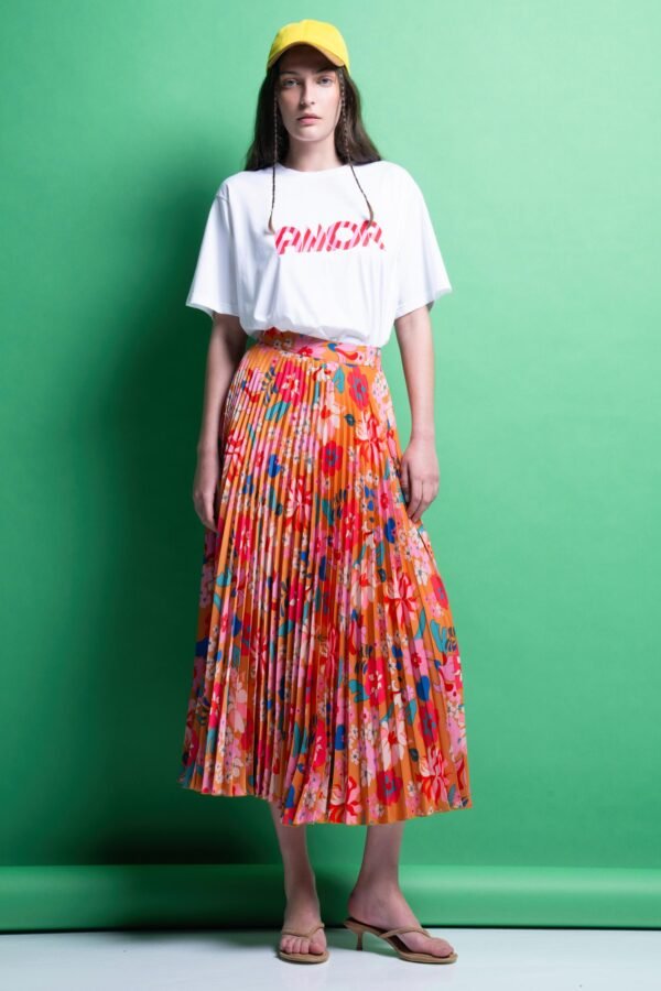 Amanda skirt (floral print)/Mamoush φούστα πλισέ