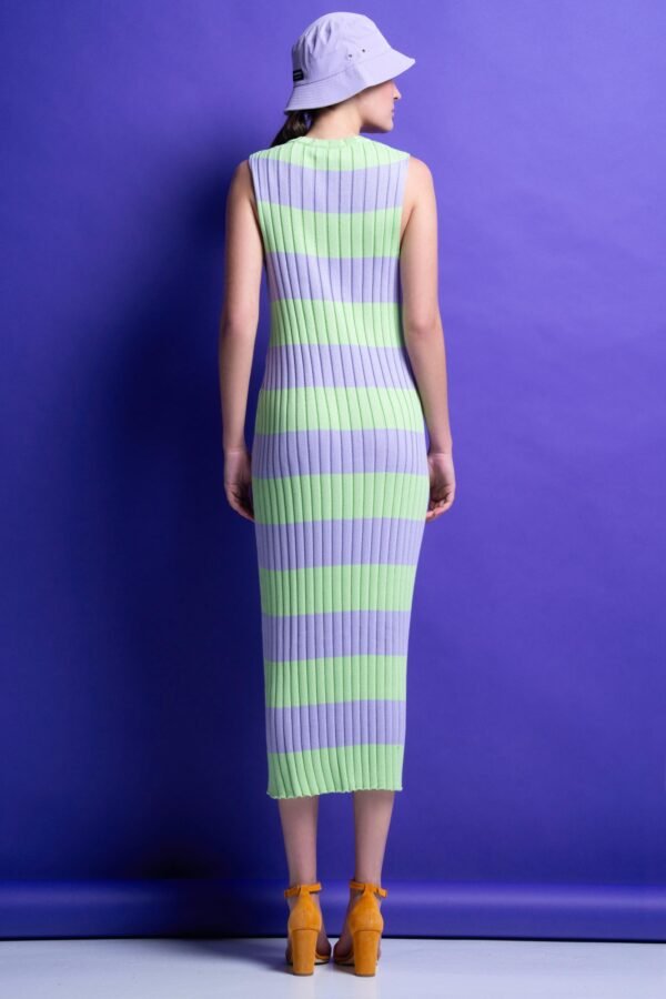 Molly knitted dress (mint/lilac)/Mamoush πλεκτό φόρεμα - Image 2