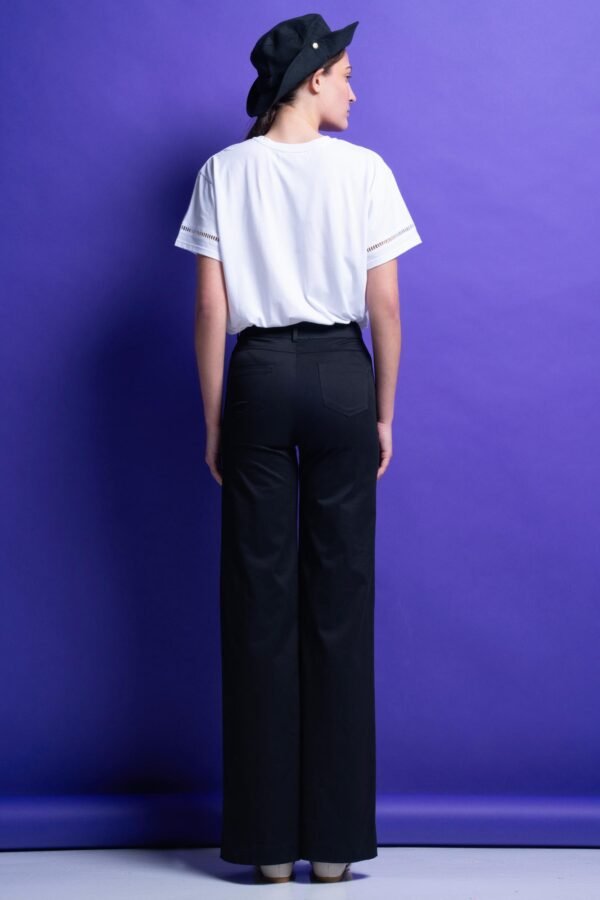 T-shirt μονόχρωμα (White)/Mamoush βαμβακερό τοπ - Image 4