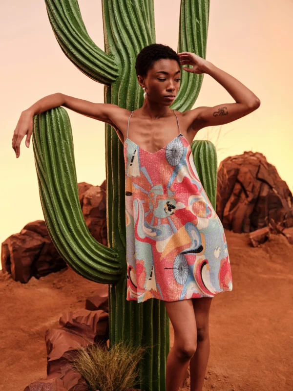 Simona Dress (Watermelon red)/Hemithea φόρεμα - Image 2