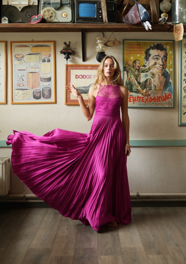 Esme dress in magenta/Madame Shoushou φόρεμα