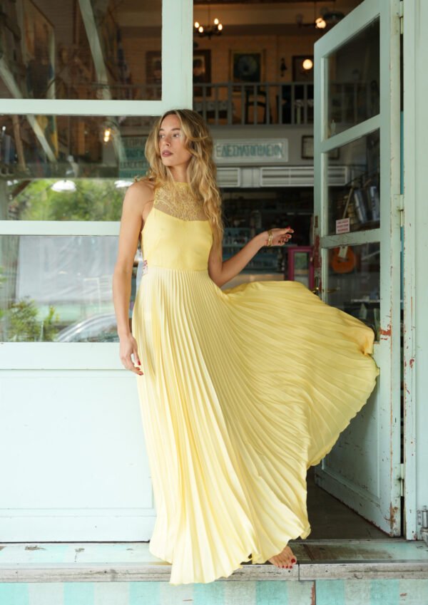 esme dress in yellow/Madame Shoushou φόρεμα