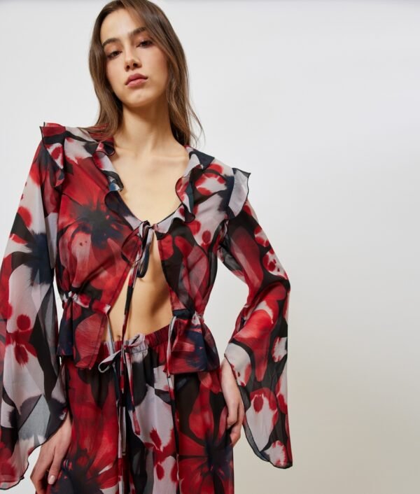 Valentina top flower  /sun set go τοπ