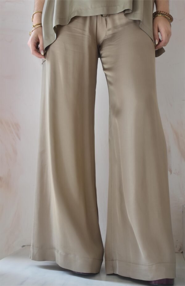 Satin cabana pants (pouro)/Athina klo παντελόνι