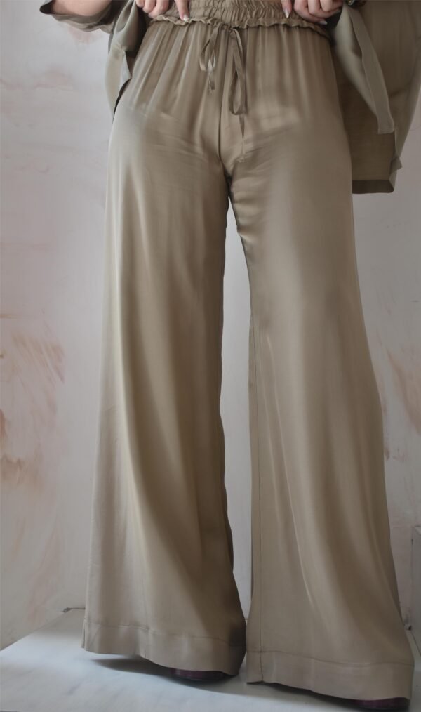Satin cabana pants (pouro)/Athina klo παντελόνι - Image 2