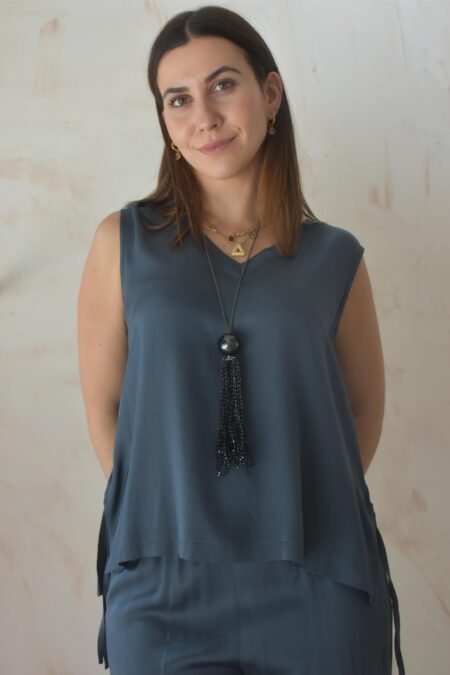 Blouse for all (grey)/Athina klo μπλούζα