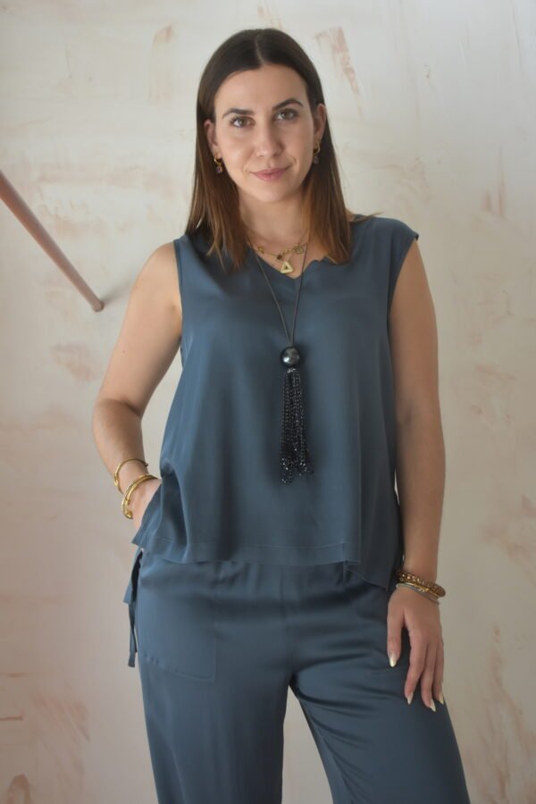 Blouse for all (grey)/Athina klo μπλούζα - Image 2