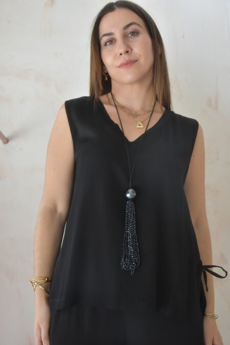 Blouse for all (black)/Athina klo μπλούζα