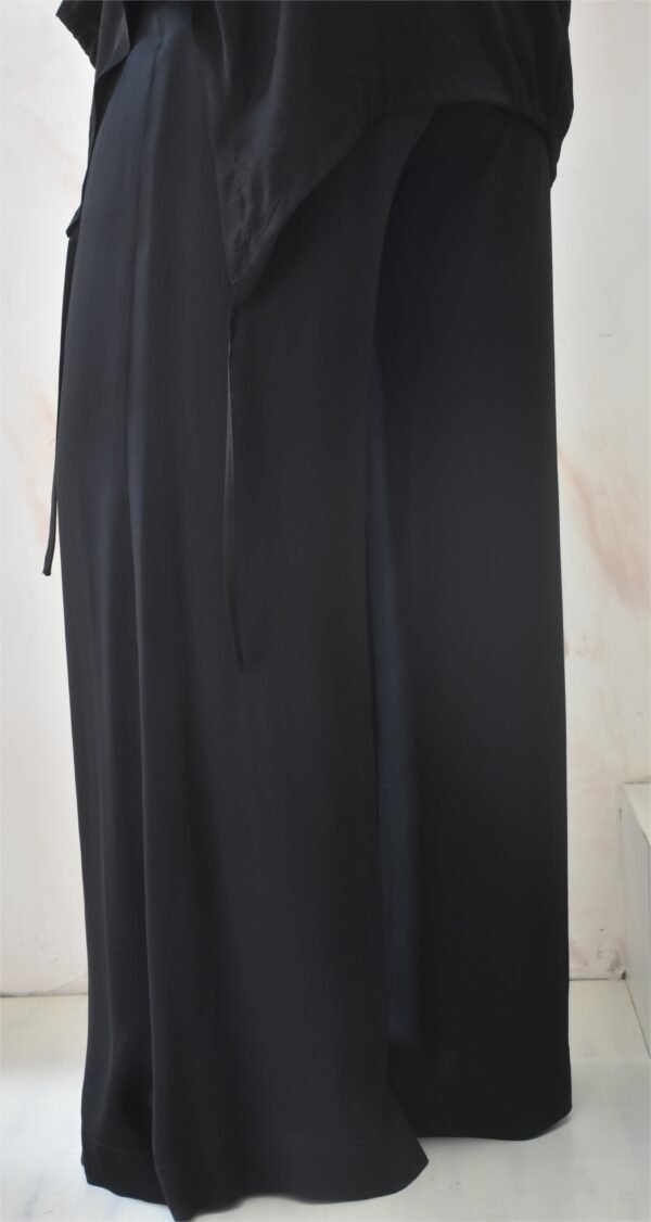 Satin cabana pants (black)/Athina klo παντελόνι - Image 3