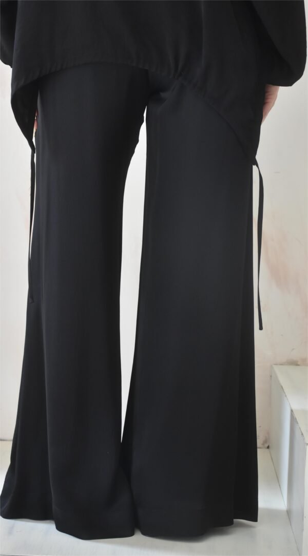 Satin cabana pants (black)/Athina klo παντελόνι - Image 4