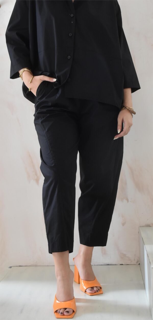 Cotton pop full baggy pants (black)/Athina klo παντελόνι