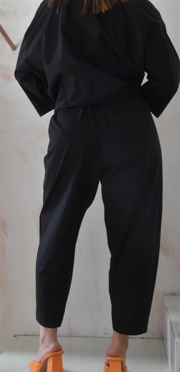 Cotton pop full baggy pants (black)/Athina klo παντελόνι - Image 4