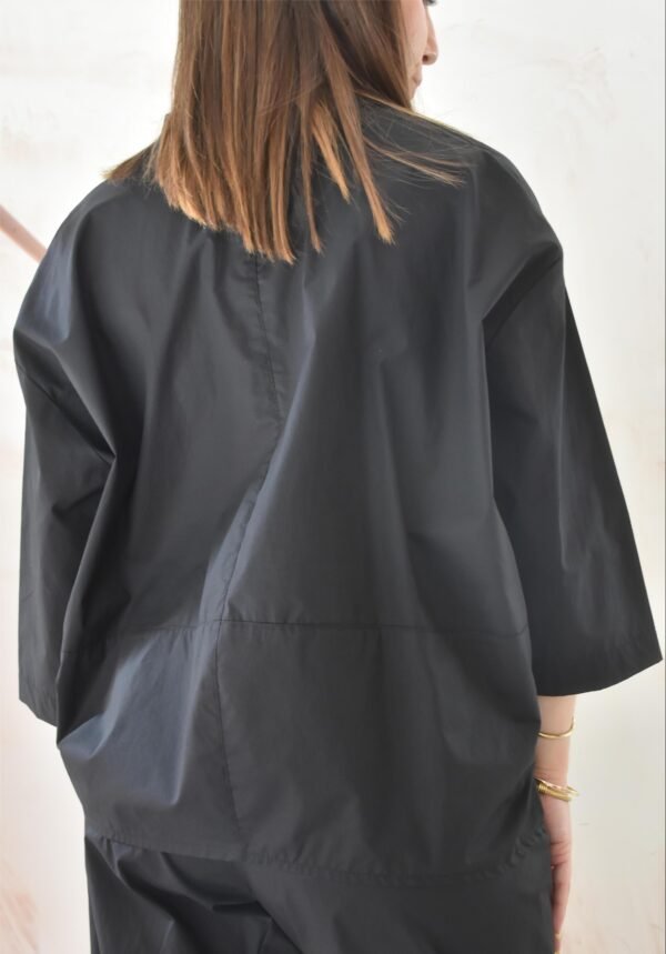 Shirt pop bob short (black)/Athina Klo πουκάμισο - Image 2