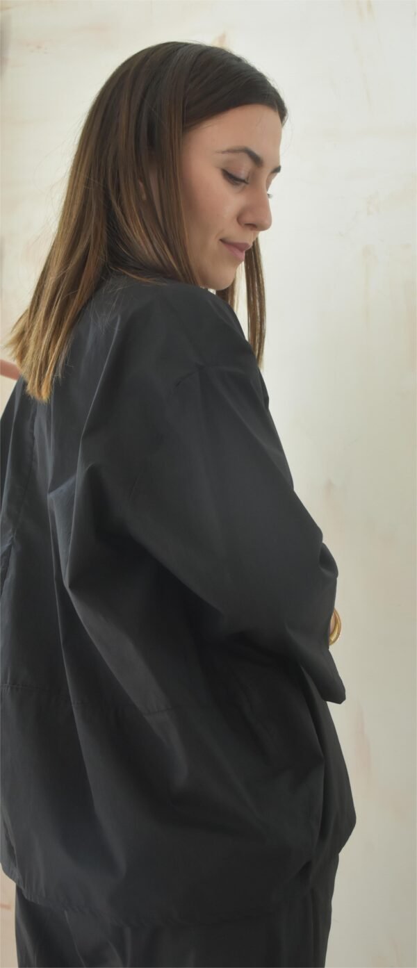 Shirt pop bob short (black)/Athina Klo πουκάμισο - Image 3