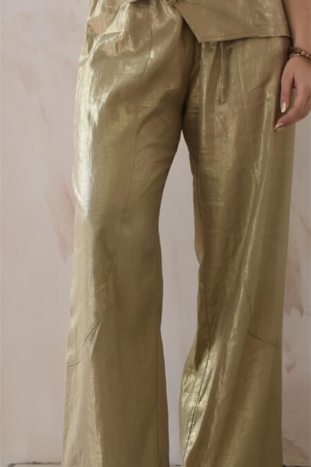 Street pants (gold)/Athina klo παντελόνι