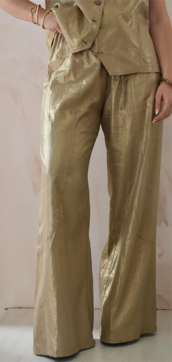 Street pants (gold)/Athina klo παντελόνι