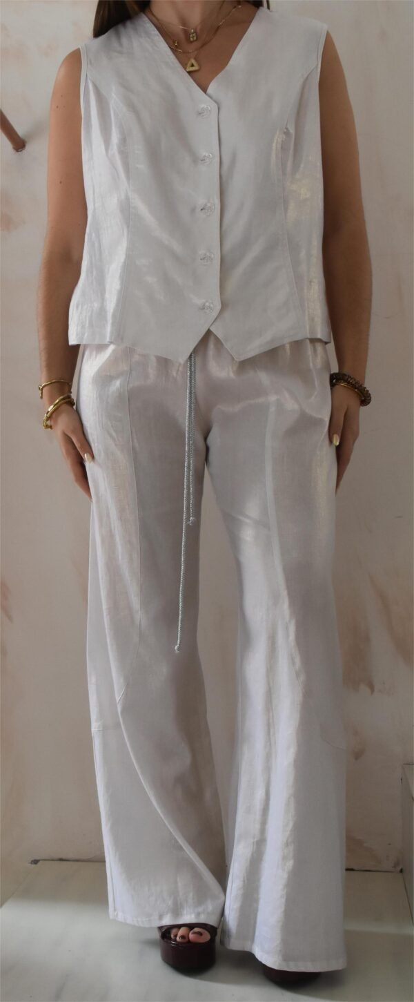Street pants (white)/Athina klo παντελόνι