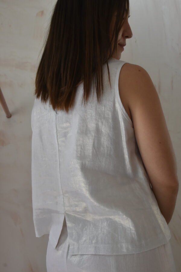Γιλέκο glitter (white)/Athina klo γιλέκο - Image 3
