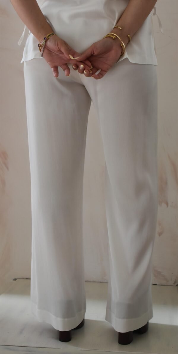Viscose pants (white)/Athina klo παντελόνι - Image 3