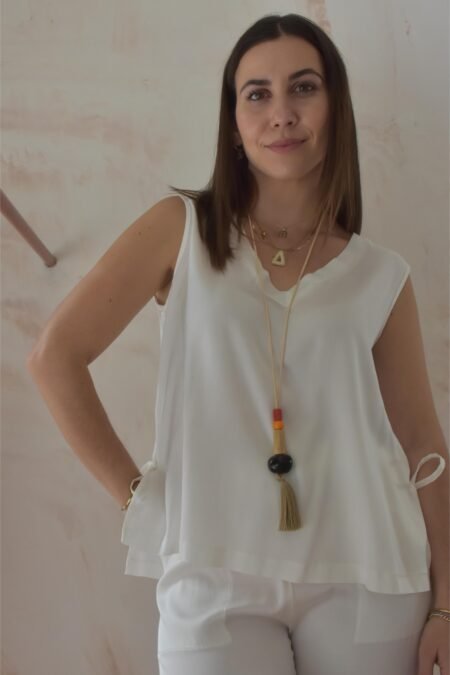 Blouse for all (white)/Athina klo μπλούζα