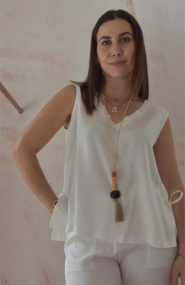 Blouse for all (white)/Athina klo μπλούζα