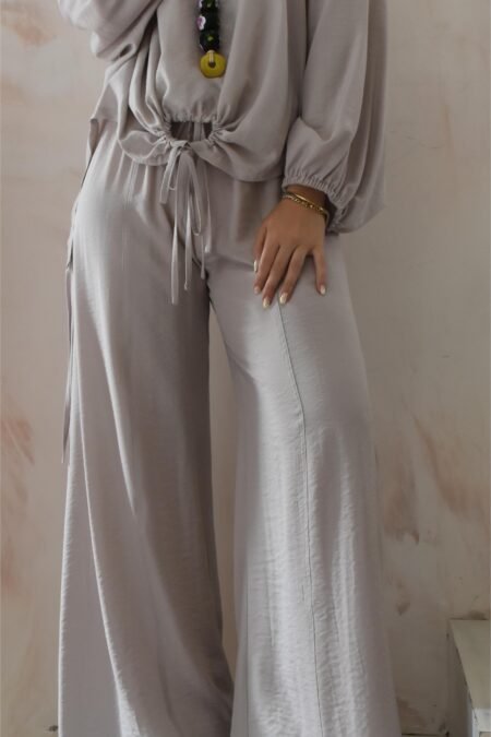 Viscose cabana pants (sand)/Athina klo παντελόνι