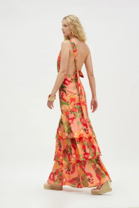 Samer Dress (Coral)/Hemithea φόρεμα