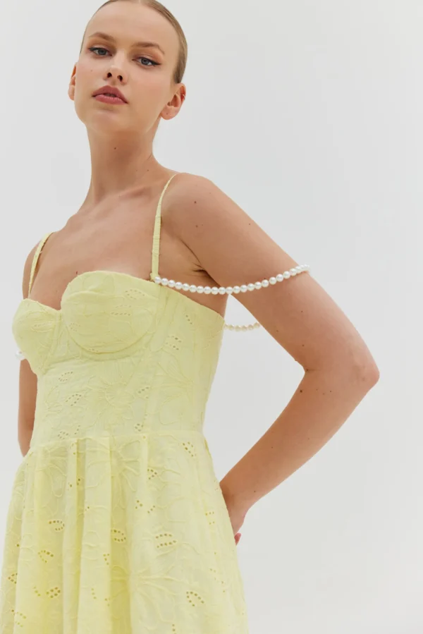 Crystal dress (Banana yellow)/ Hemithea φόρεμα - Image 4