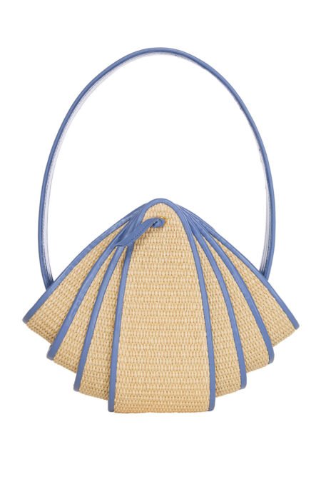 Klelia bag straw blue/La Chaine τσάντα