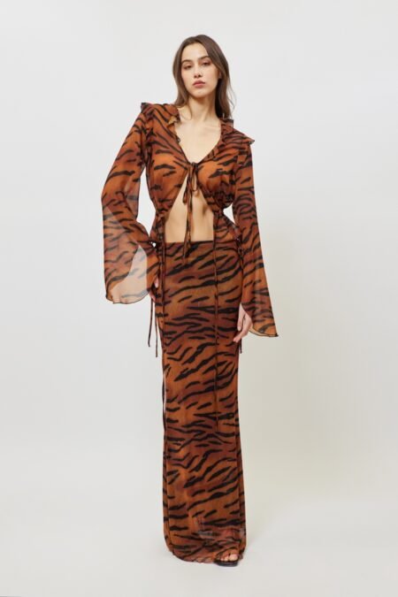 Fiona skirt (animal print)/Sunsetgo. φούστα
