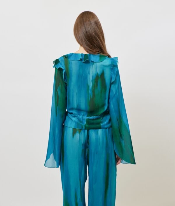 Valentina top (aqua print)/Sunsetgo. top - Image 2