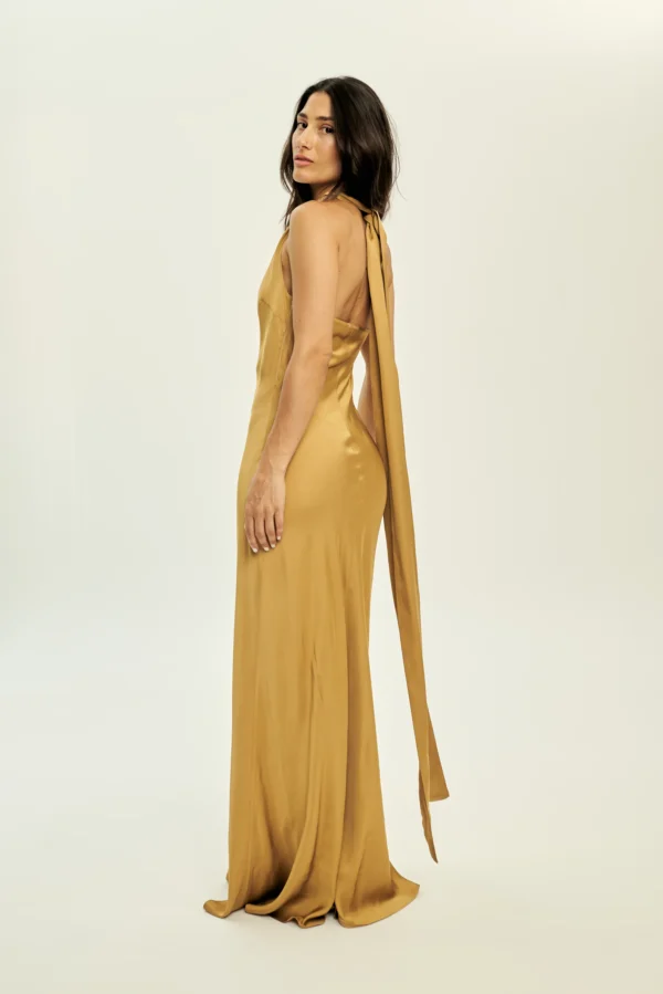 Noemi Dress (Gold )/Hemithea φόρεμα - Image 5